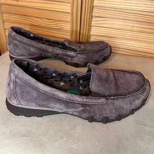 Skechers Charcoal Suede Women's Loafers
